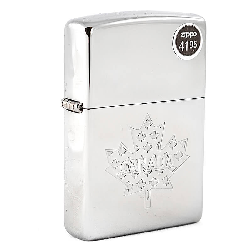 Zippo 27, Brushed Sterling Silver Armor Lighter, Velour Box