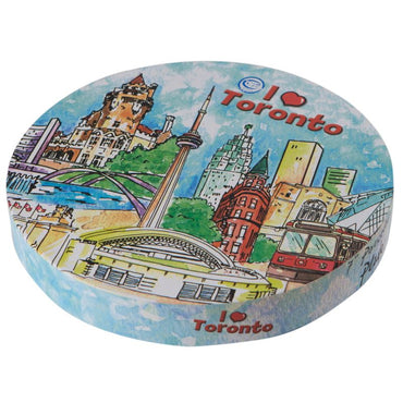 I Love Toronto Watercolor Porcelain Plate