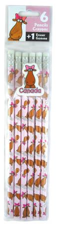 Miss Moose Pencils and Eraser Set