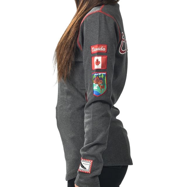 Vintage Canada Long Sleeve Shirt in Charcoal - Women’s