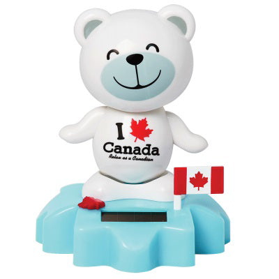 太*陽様 human made 張子　polar bear Solar Powered Dancing Polar Bear – UCANADA