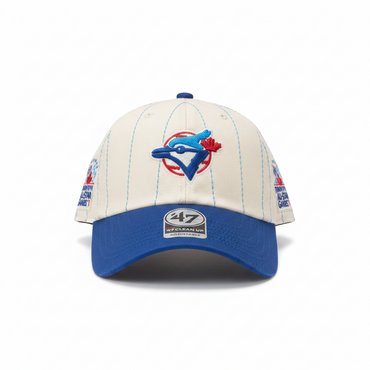 MLB Toronto Blue Jays '47 Clean Up Cap - Two-Tone Pinstripe front