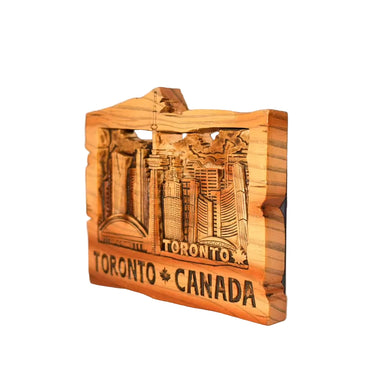 Toronto CN Tower & Skyline 3D Vintage Carved Magnet side