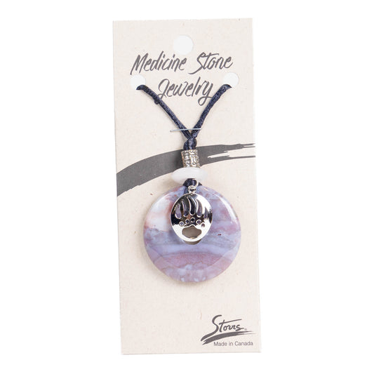 Canada Bear Paw Medicine Stone Necklace