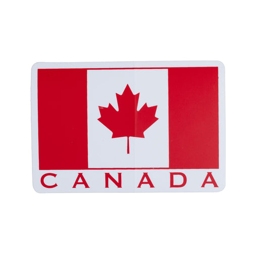 Canadian Flag Sticker with CANADA