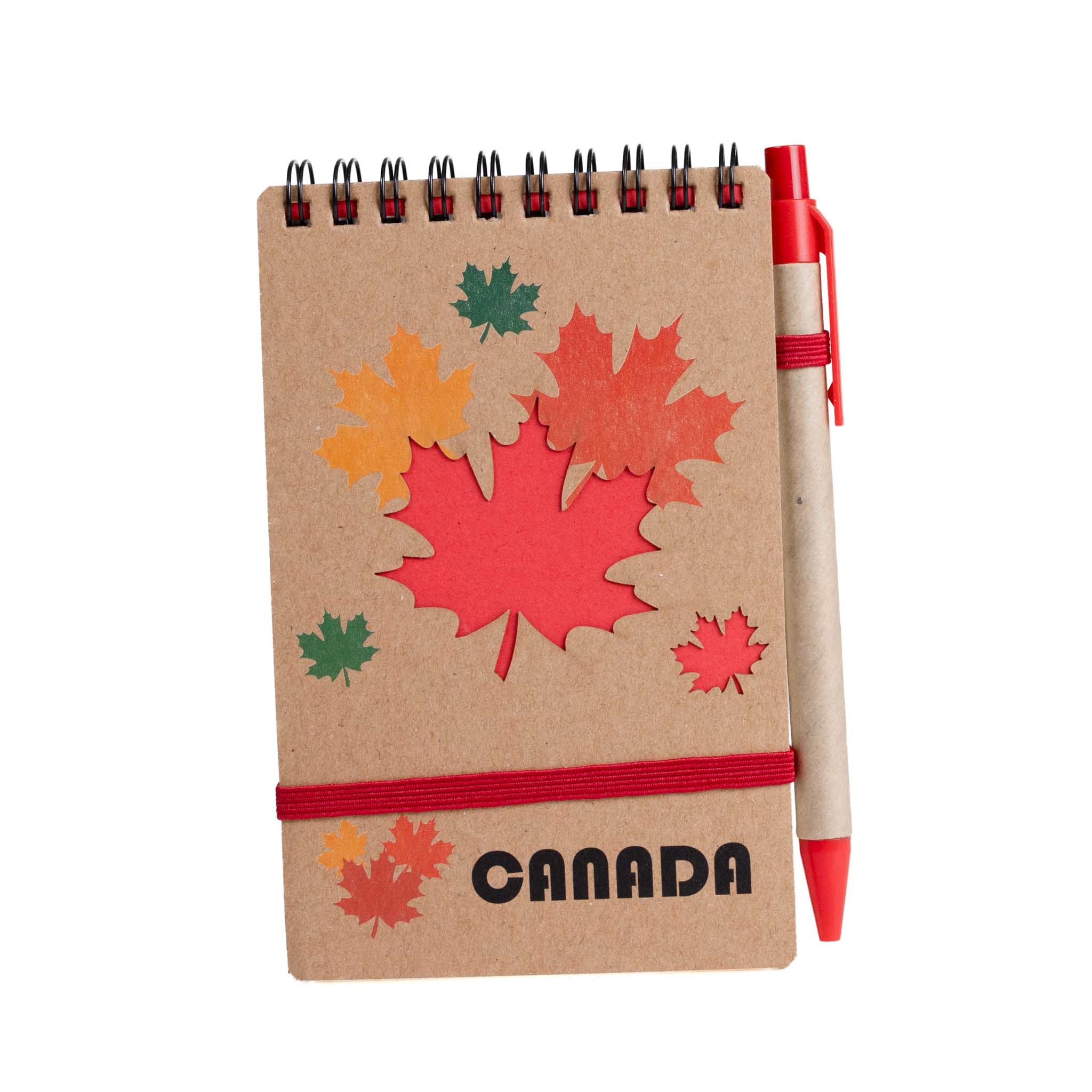 Canada Maple Leaves Notepad with Pen