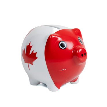 Canada Piggy Bank – Canadian Flag Front