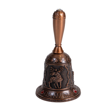 Canada Souvenir Bell - Canadian Landmarks Metal-side