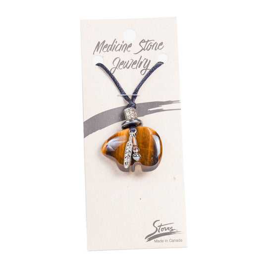 Canadian Bear Medicine Stone Necklace