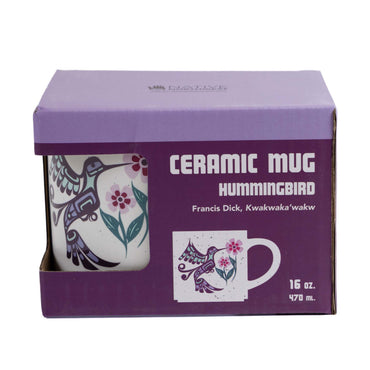 Indigenous Mug - Hummingbird by Francis Dick with box