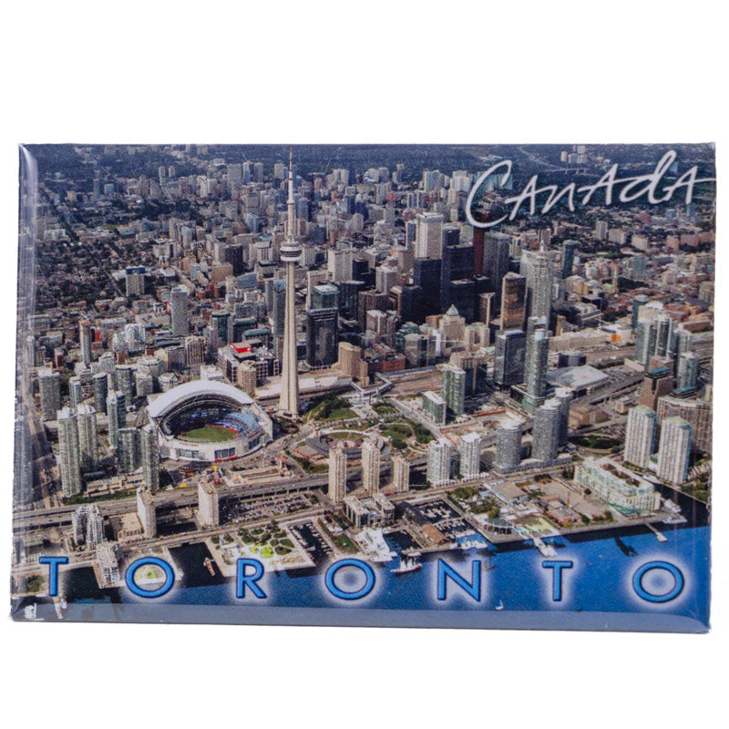 Photo Magnet Toronto Harbourfront with CN Tower and Rogers Centre 2" x 3"