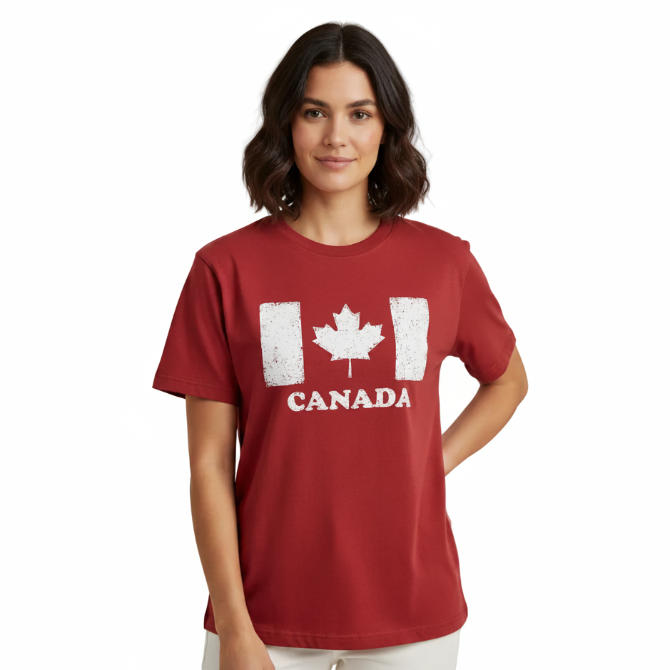 Canadian Flag Women’s Pajama T-Shirt