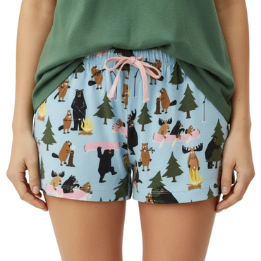 Canadian Life In The Wild Women's Sleep Shorts
