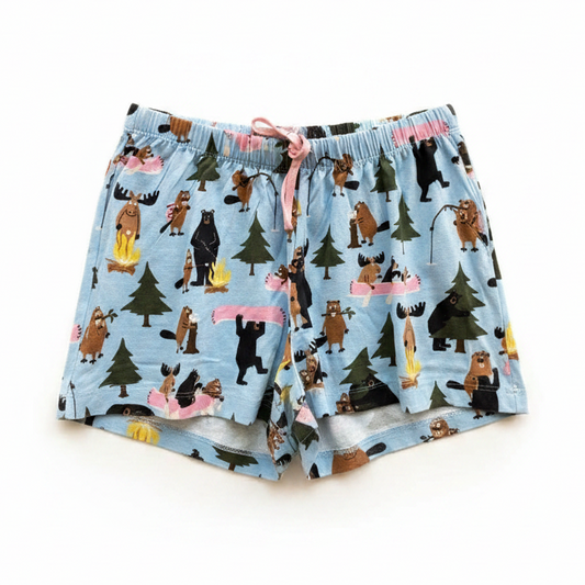 Canadian Life In The Wild Women's Sleep Shorts