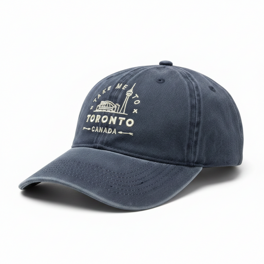 Toronto CN Tower and Rogers Centre Baseball Cap - Navy-side