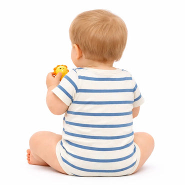 Toronto Canada Maple Leaf with Stripes Baby Bodysuit - back