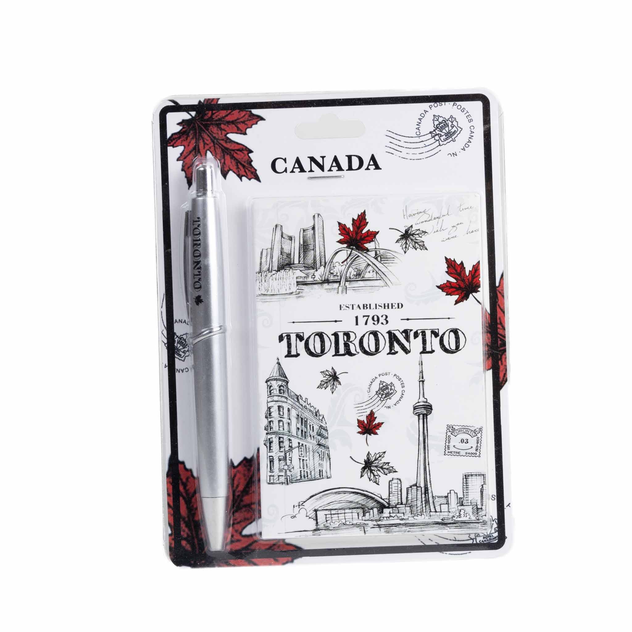 Toronto CN Tower and Landmarks Notepad with Pen