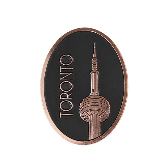 Toronto CN Tower Oval Magnet - Rose Gold