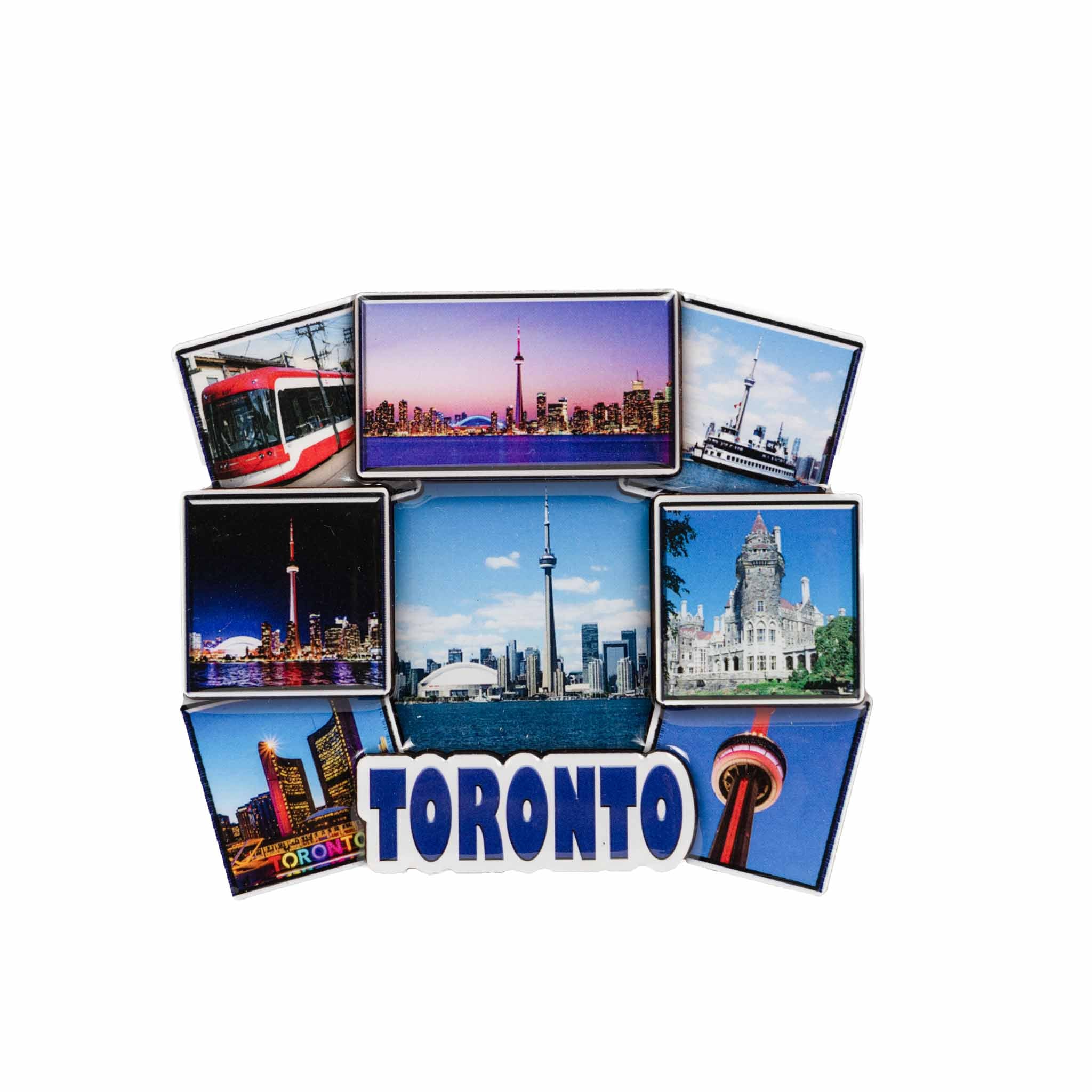 Toronto Landmarks Collage Glossy Magnet