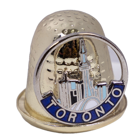 Toronto Metal Thimble – CN Tower Skyline