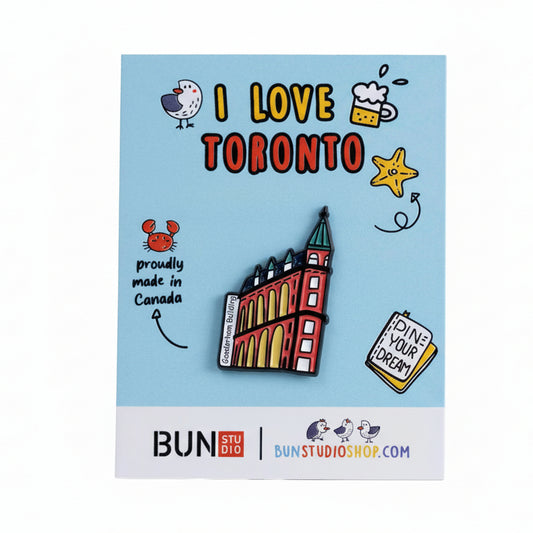 Toronto Gooderham Building Pastel Lapel Pin