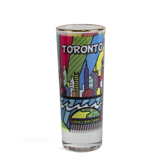 Toronto Skyline Colourful Pop Art Tall Shot Glass