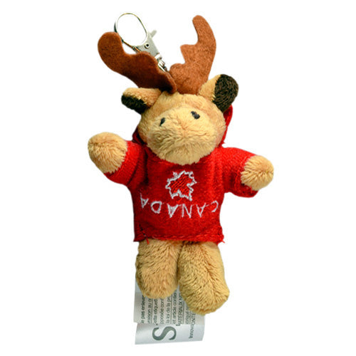 Canadian Moose Stuffed Animal Keychain