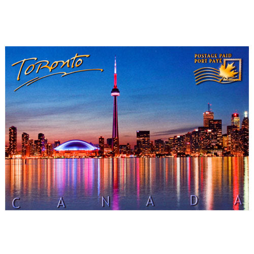 Postage Paid Postcard - Toronto Luminescent Skyline