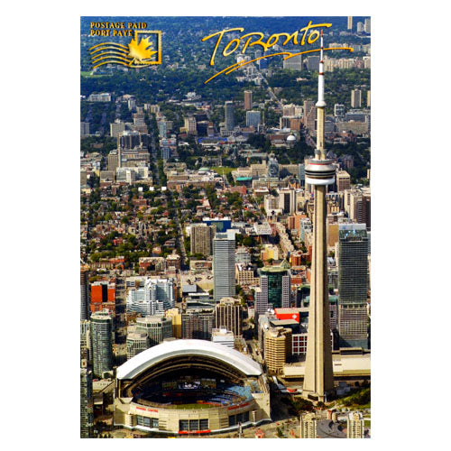 Postage Paid Postcard - CN Tower and Rogers Centre