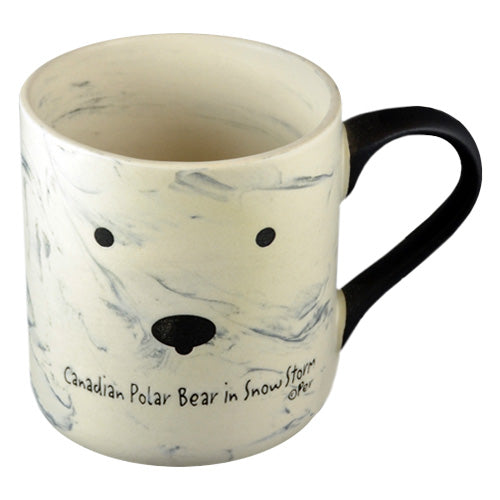 Canadian Polar Bear in Snow Storm Mug