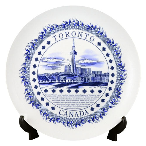 The History of Toronto Souvenir Plate - Ceramic