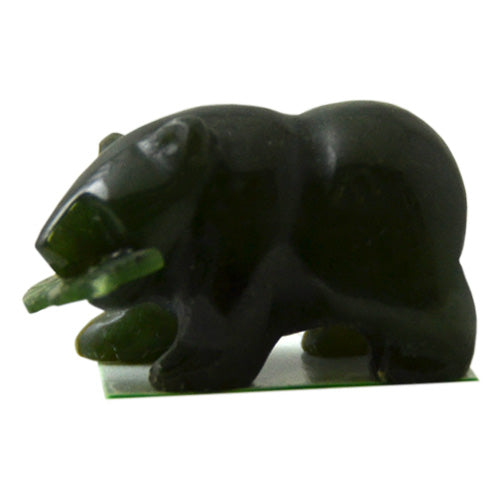 Canadian Jade - Bear holding a fish 1"