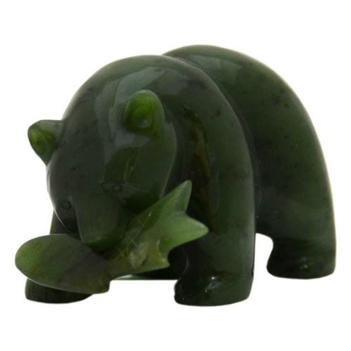 Canadian Jade - Bear holding a fish 2"