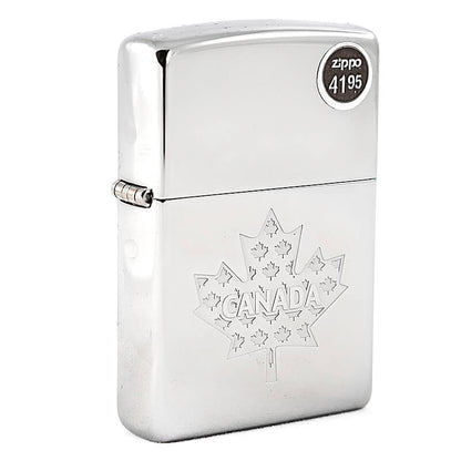 Zippo - Canadian Maple Leaf Silver