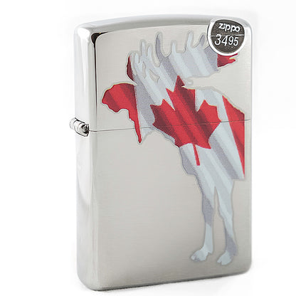 Zippo Moose Shaped Canadian Flag