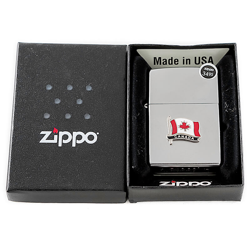 Zippo Canada Color Flag