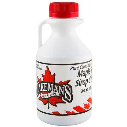 Jakeman's Pure Maple Syrup Canada Grade A Amber - 500ml Jug