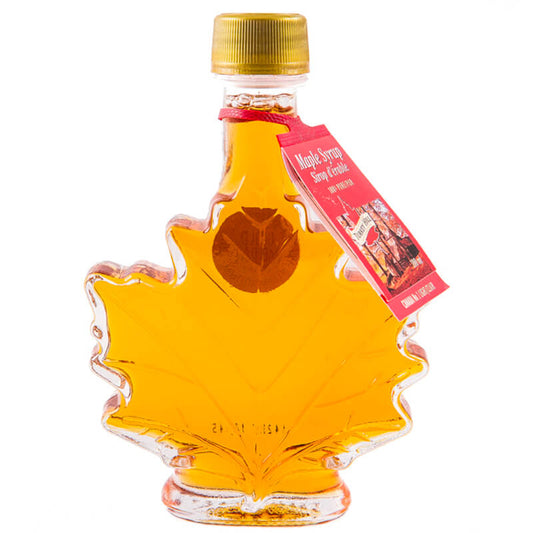 Quebec’s finest Maple Syrup - 100ml Canada Grade A Amber by Turkey Hill in Maple Leaf Glass Bottle