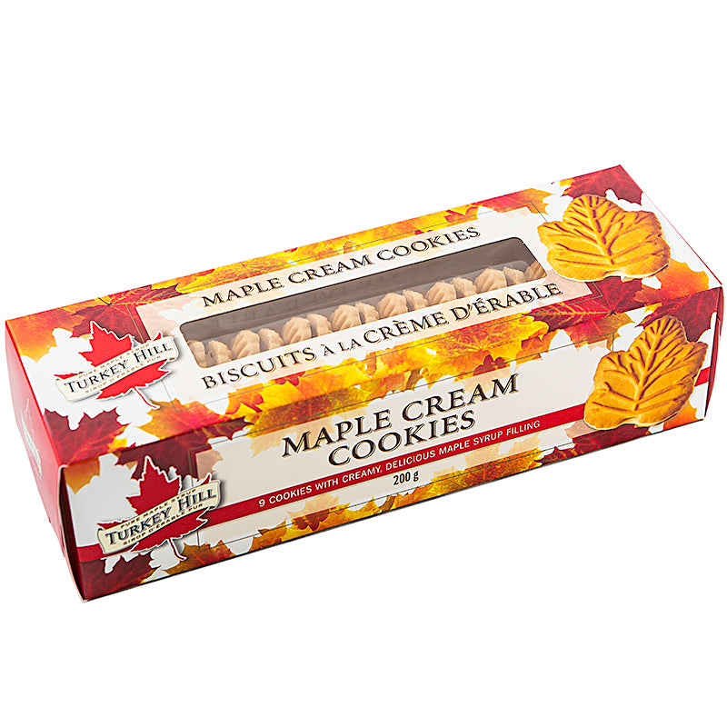 Turkey Hill Maple Cream Cookies - 200g Made with Pure Canadian Maple Syrup