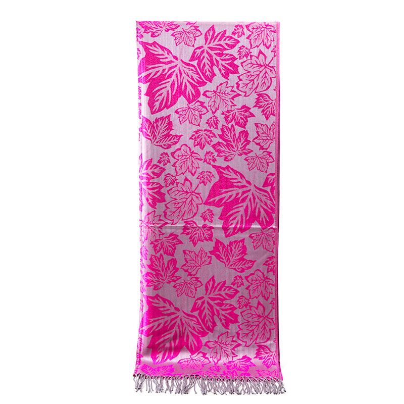 Canada Maple Leaf Scarf - Fuchsia