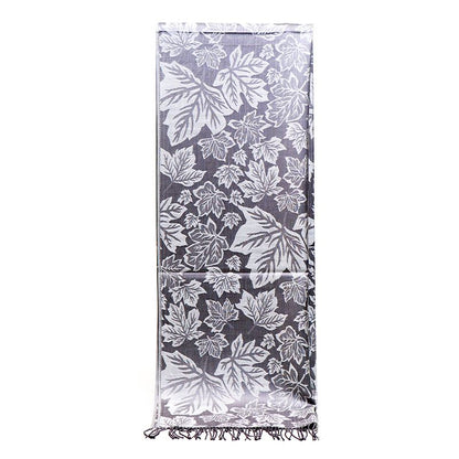 Canada Maple Leaf Scarf - Silver