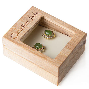 Canadian Jade - Brilliant Stud Earrings