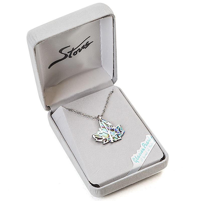 Glacier Pearle Abalone Necklace - Maple Leaf Swing