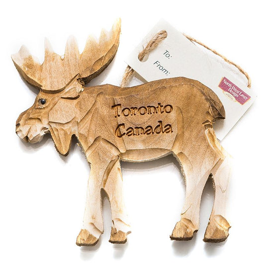 Toronto Wooden Ornament - Moose