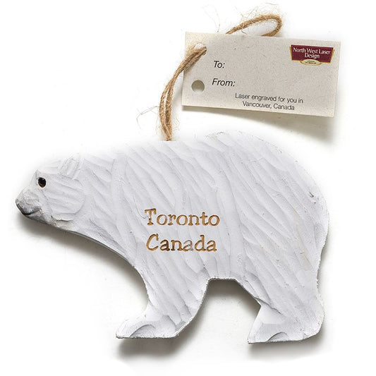 Toronto Wooden Ornament - Polar Bear