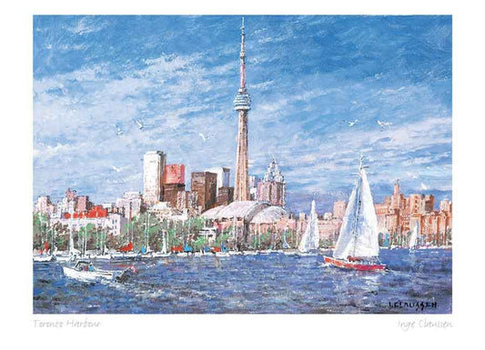 Art Card by Inge Claussen - Toronto Harbour