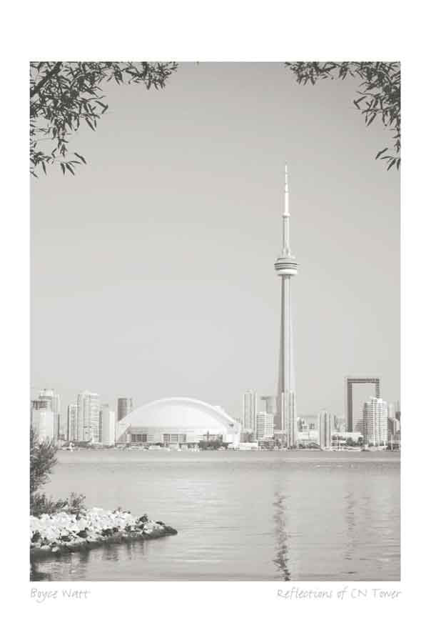 Art Card by Boyce Watt - Reflections of CN Tower