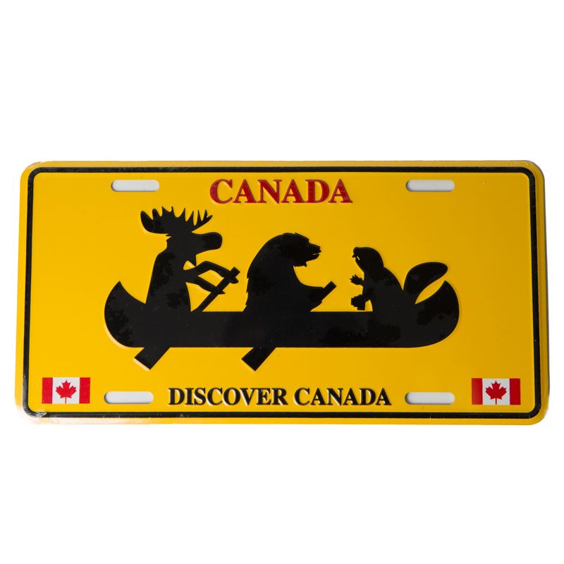 License Plate - Discover Canada 8" x 4"