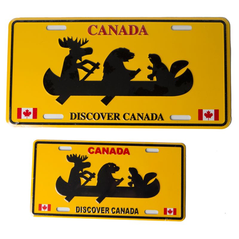 License Plate - Discover Canada 8" x 4"