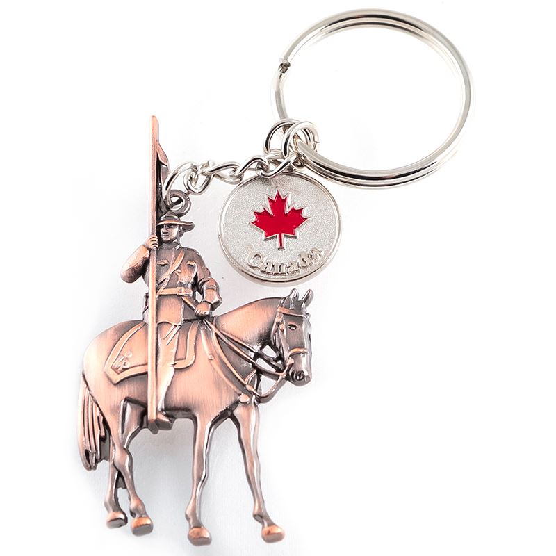 Canada Keychain - Bronze RCMP officer